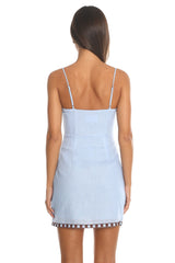 Varina Mini Dress Light Blue