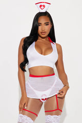 Nice Nurse 4 Piece Costume Set - White