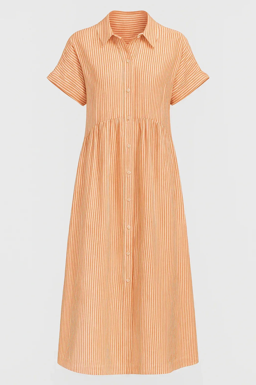 Chic Women'S Midi Dress With Handy Pockets