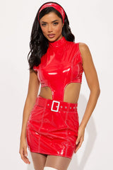 Fantasizing About You 3 Piece Costume Set - Red
