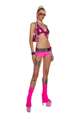 Somebody To Love Rhinestone Boyshorts - Pink