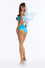 Pixie With Benefits 4 Piece Costume Set - Blue