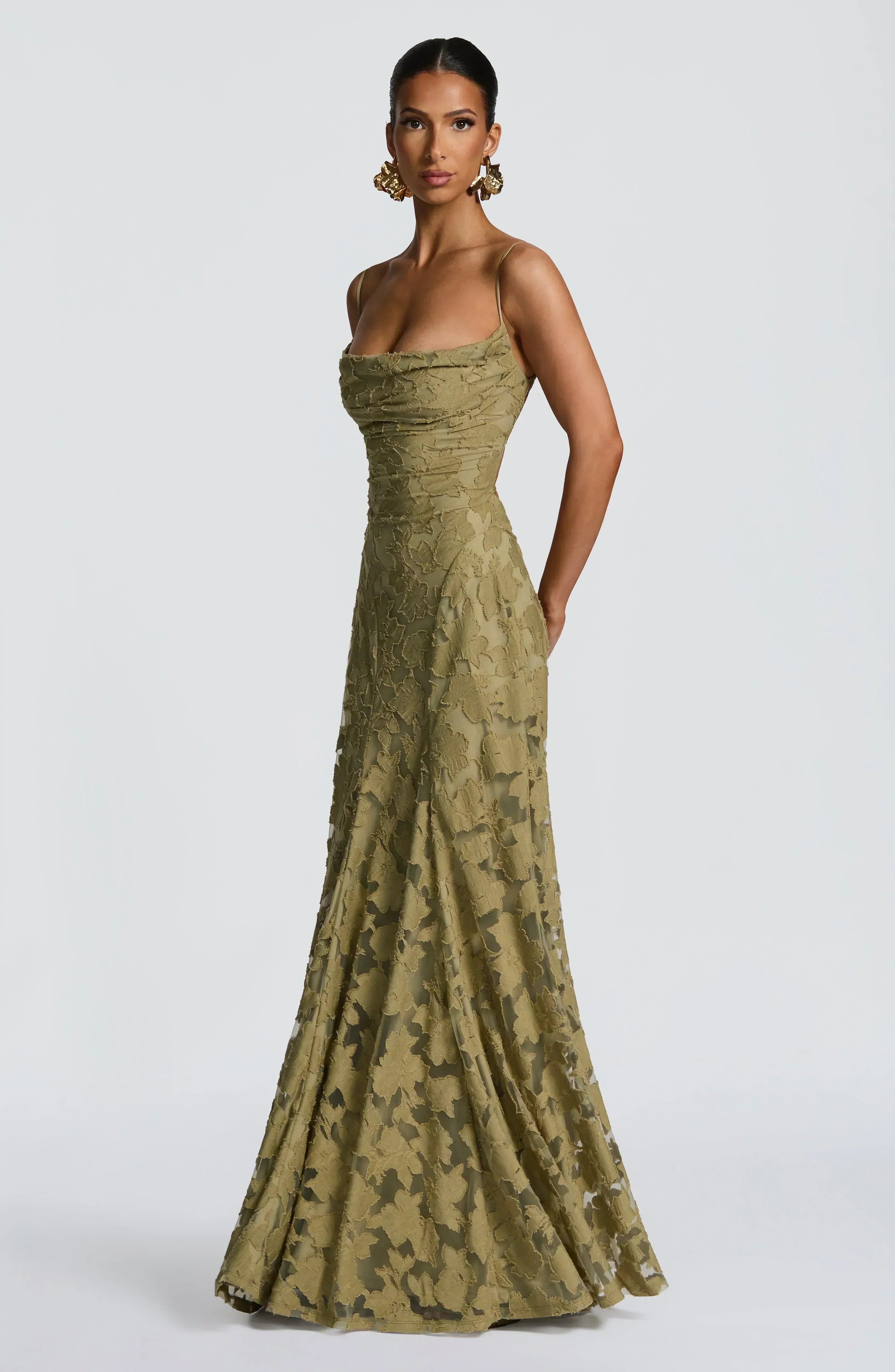 Aveline | Elegant Lace Corset Maxi Dress - Glamorous Evening Gown