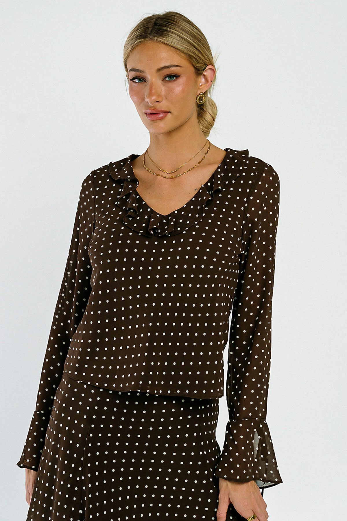 Luna Polka Dot Blouse
