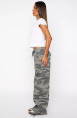 Hidden Waterfalls Cargo Pants Camo Print