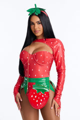 So Juicy 4 Piece Costume Set - Red/combo