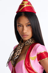 Turbulence Tease 5 Piece Costume Set - Pink/combo
