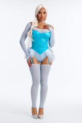 Icy Seductress Princess 5 Piece Costume Set - Blue