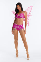 Dust Tease Pixie 3 Piece Costume Set - Pink
