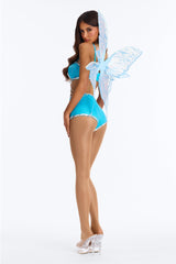Pixie With Benefits 4 Piece Costume Set - Blue