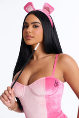 Pink Prowler 5 Piece Costume Set - Pink