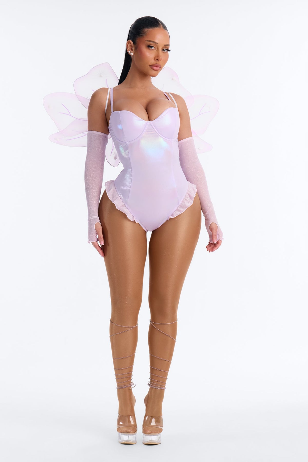 Floral Fantasy 4 Piece Costume Set - Lavender