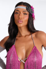 Speakeasy Siren 4 Piece Costume Set - Pink