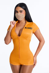 Deadly Charm 2 Piece Costume Set - Orange