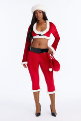 Naughty And Nice 5 Piece Costume Set - Red