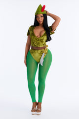Naughty Neverland Hero 5 Piece Costume Set - Green