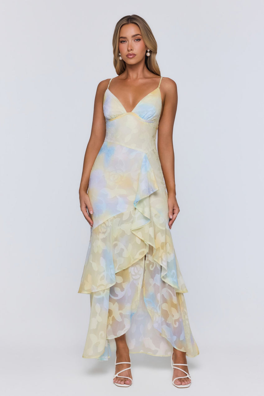 Hidden Sun Maxi Dress Yellow