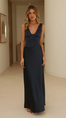 Ana Maxi Dress - Navy