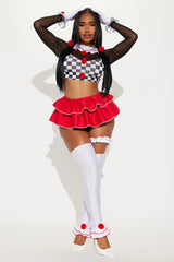 Silly As A Clown 8 Piece Costume Set - Black/combo