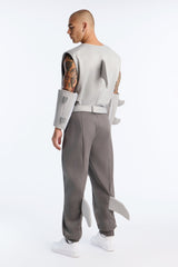 Shark Attack 4 Piece Costume Set - Grey