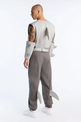Shark Attack 4 Piece Costume Set - Grey