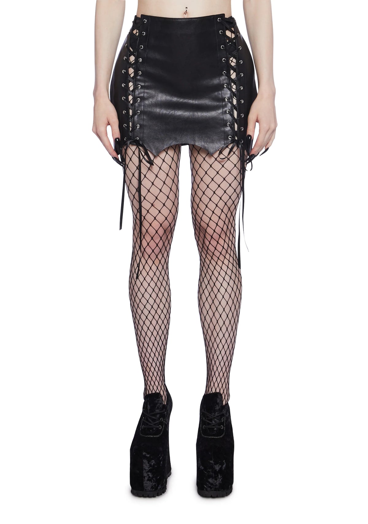 Living In Darkness Mini Skirt