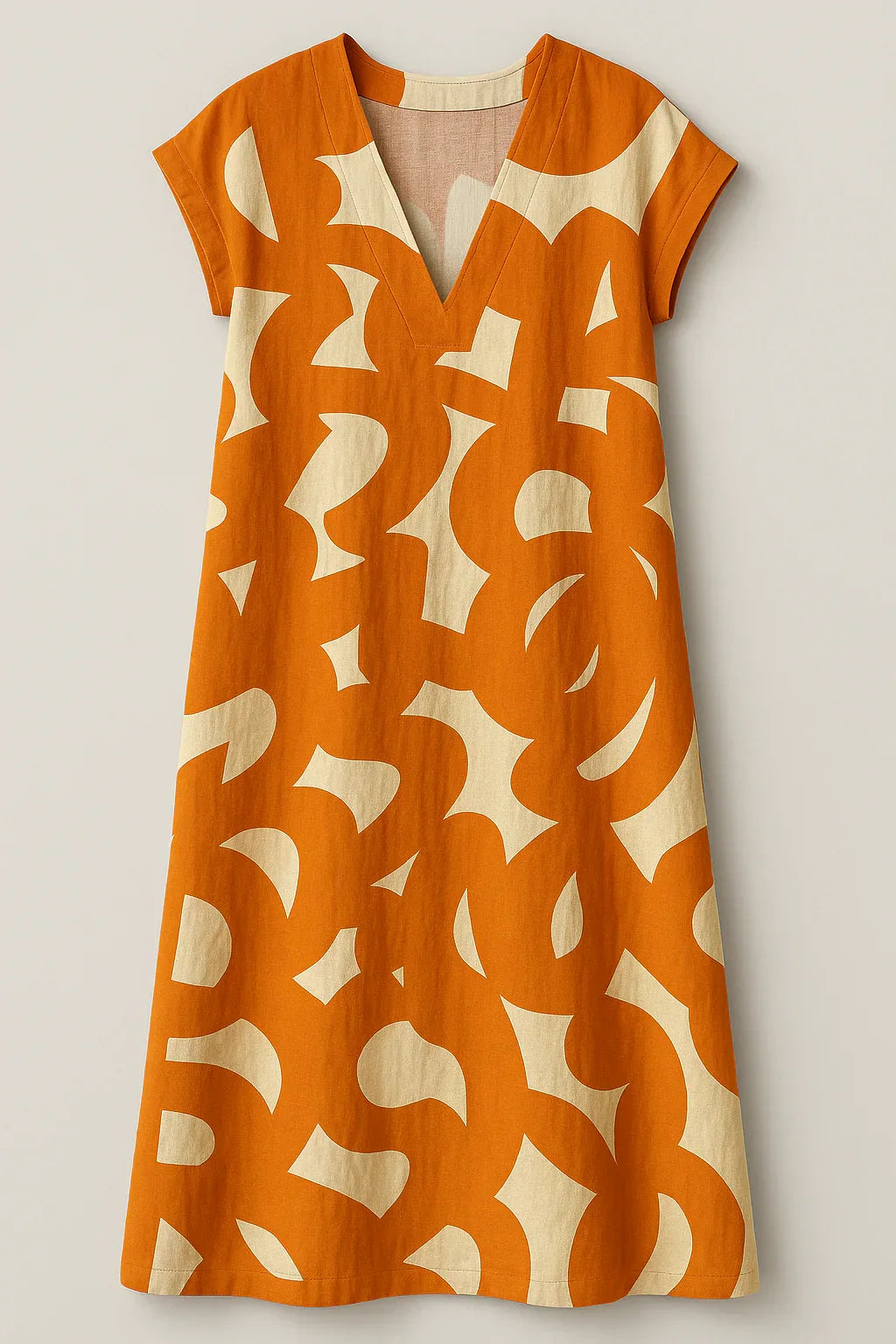 Chic Women'S V-Neck Maxi Dress With An Elegant Silhouette