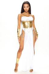Goddess Energy 3 Piece Costume Set - White/combo