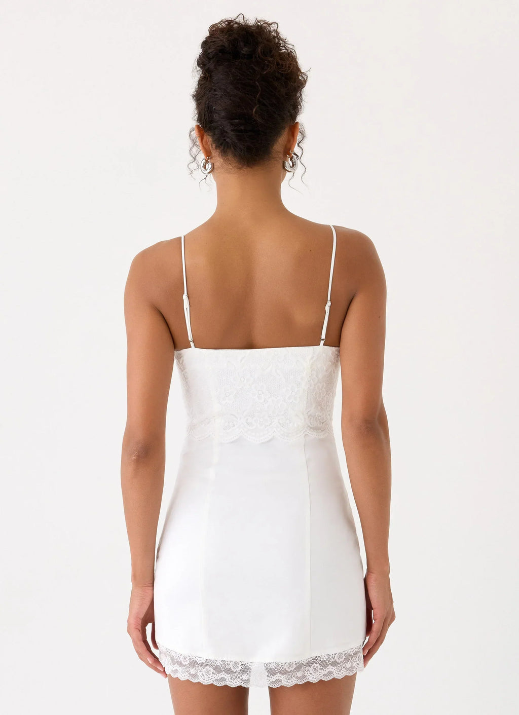 Aloura Lace Mini Dress White