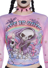 Doomed To Dazzle Long Sleeve Top