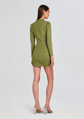 Siona Metallic Bandage Knit Dress