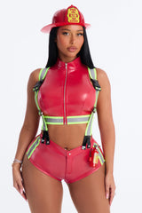 Inferno's Desire 5 Piece Costume Set - Red