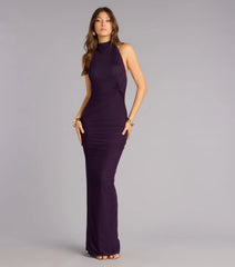 Betsy Mesh Open Back Formal Dress