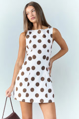 Dot To Dot Sleeveless Mini Dress