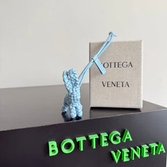 BV Rabbit Charm Intrecciato Leather