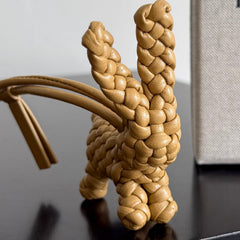 BV Rabbit Charm Intrecciato Leather