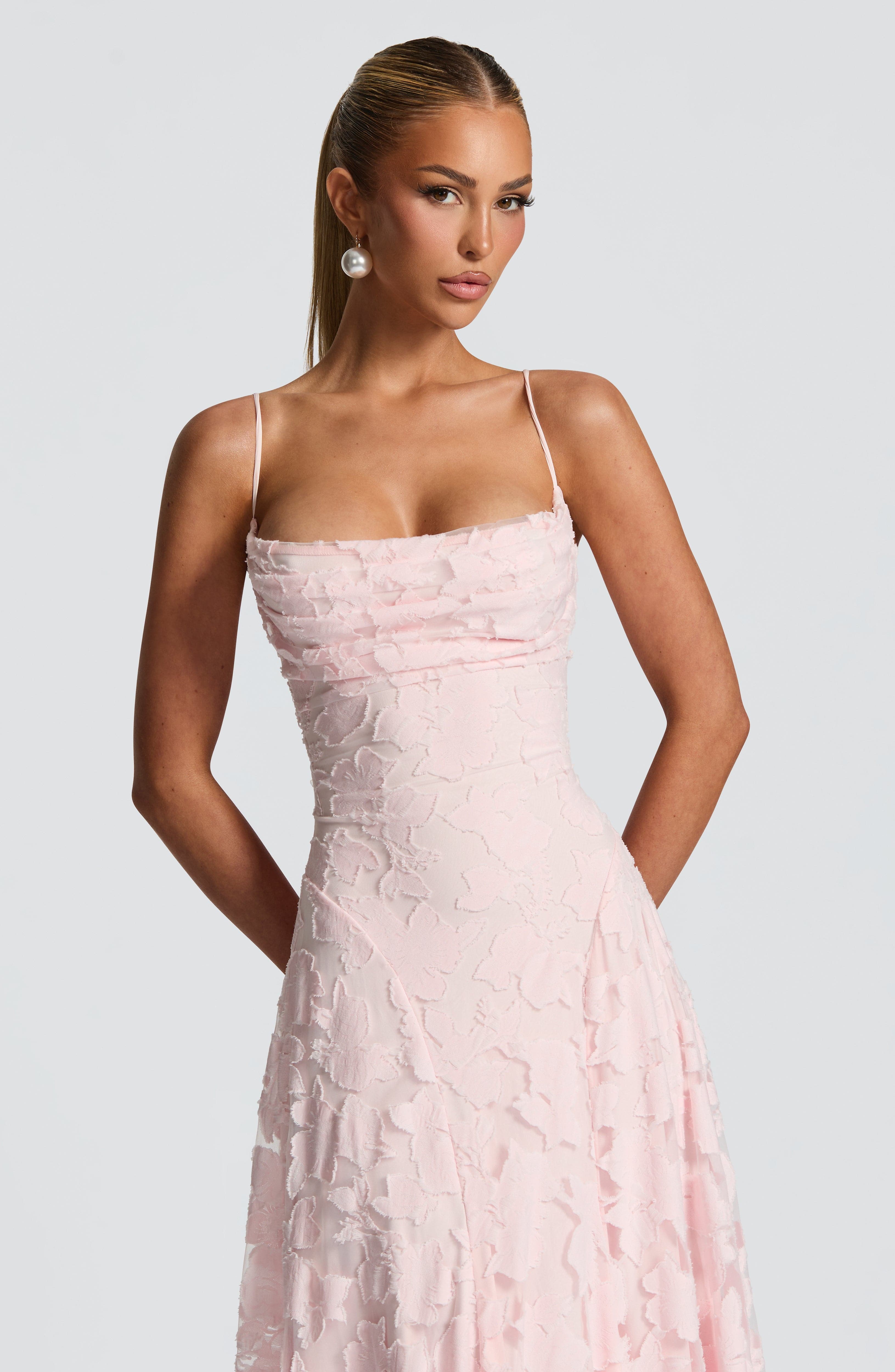 Aveline | Elegant Lace Corset Maxi Dress - Glamorous Evening Gown