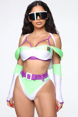 Infinite And Beyond 6 Piece Costume Set - Green/combo
