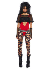 Glam Rock Wig & Costume