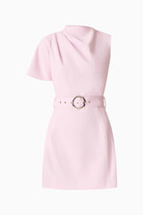 CURAAE Celie Mini Dress in Blush Pink