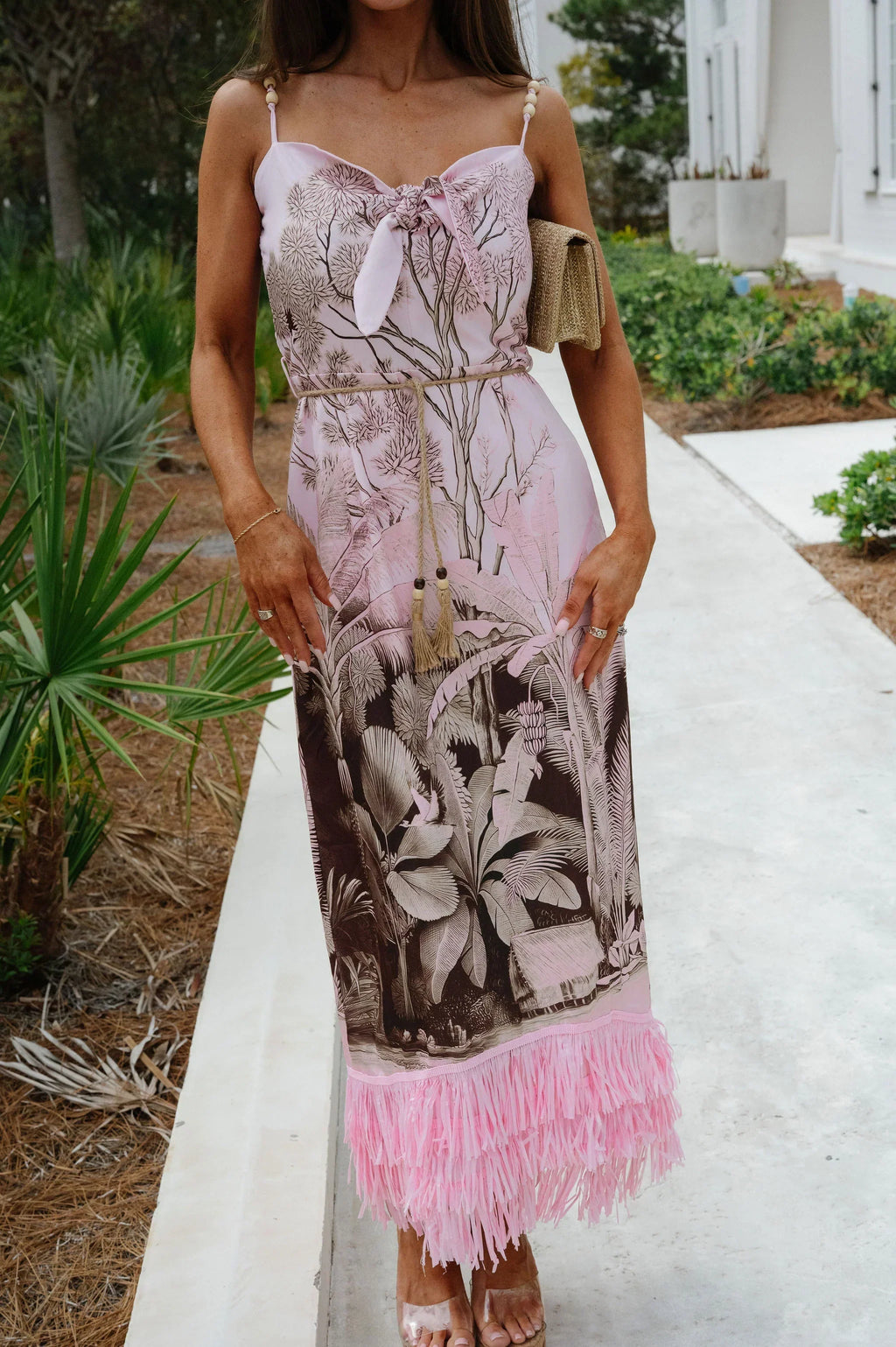 Iggy Dress-Chocolate/Pink