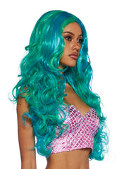 Ocean Enchantress Mermaid Wig - Blue
