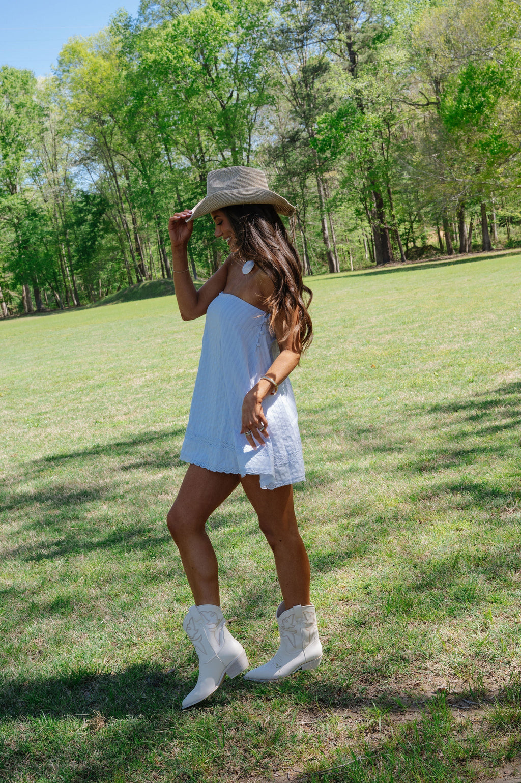 Archie Swing Mini Dress-Sky Way