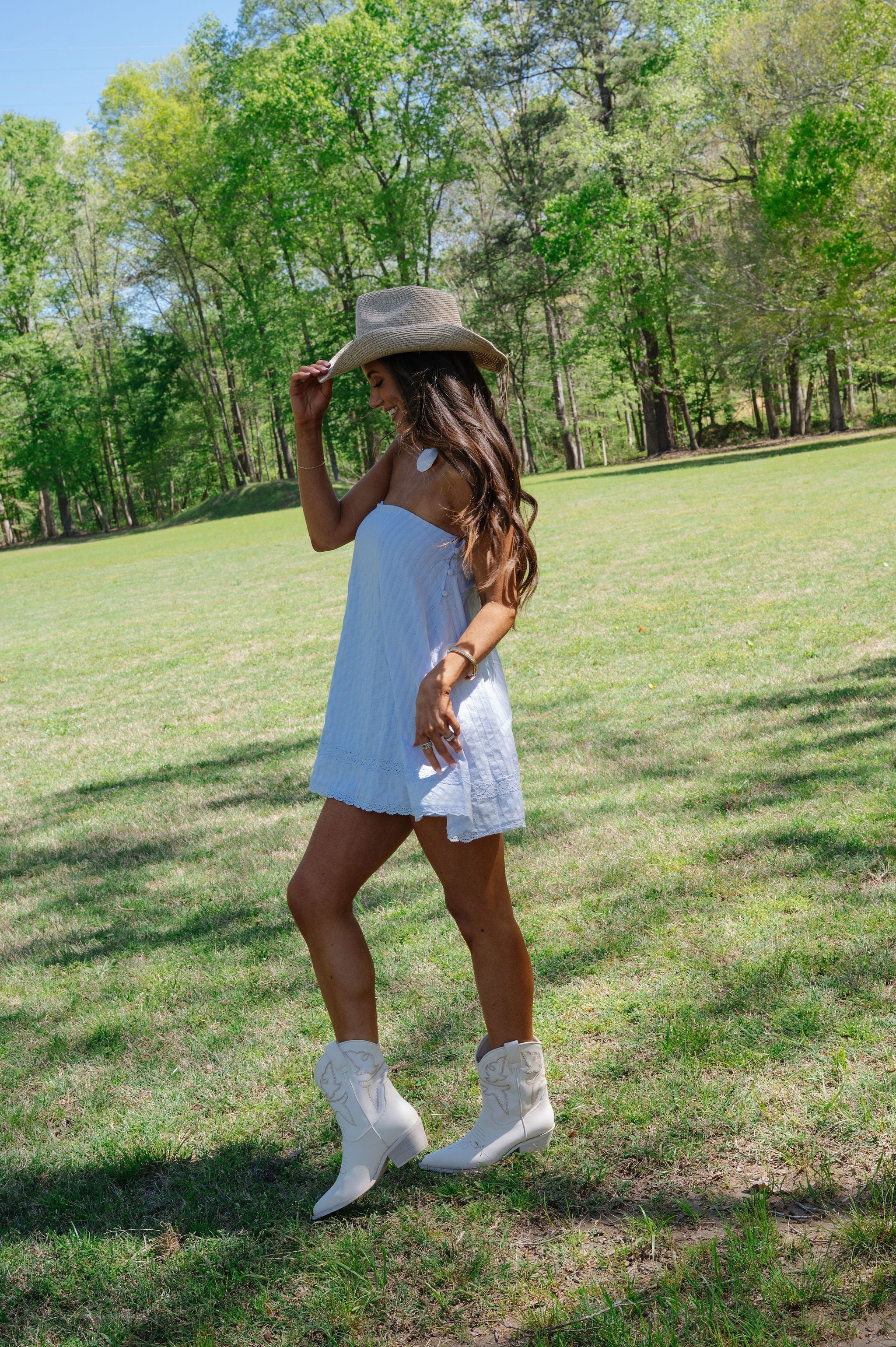 Archie Swing Mini Dress-Sky Way