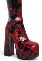 Scream Queen Gogo Boots - Black