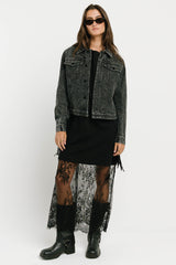 Tracie T-Shirt Dress in True Black