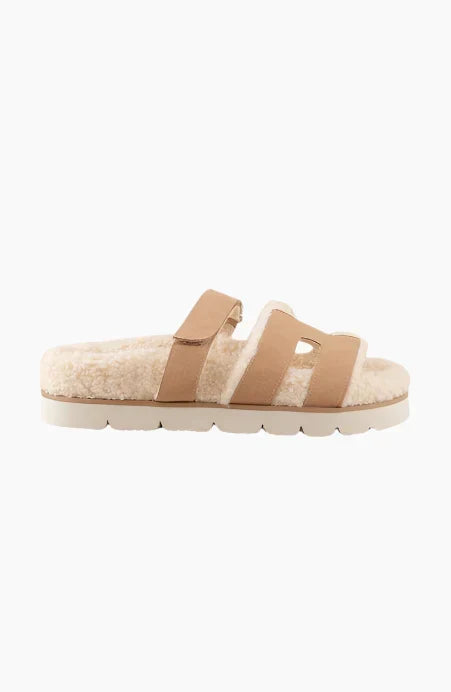 Adelene Sherpa Lined H-Strap Sandal