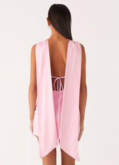 Cerina High Neck Mini Dress - Pink