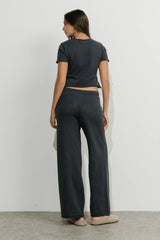 Jaxie Wide Leg Pants in Navy