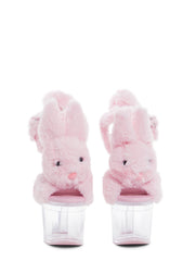 Plush Paws Platform Heels - Pink